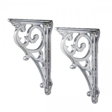 Pair of ornate wall brackets for cisterns or basins