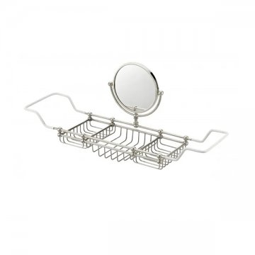 Bathrack with extending arms 725-855mm & swivel vanity mirror