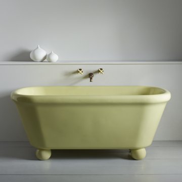 Rockwell bath in Sherbet Yellow with matching feet 1700 x 800mm