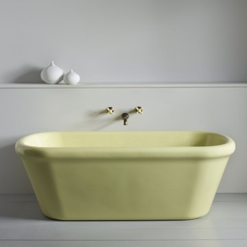 Rockwell bath in Sherbet Yellow with no feet 1700 x 800mm