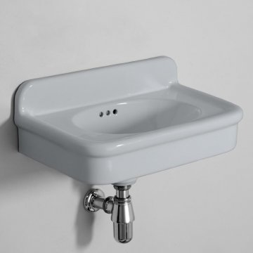 Rockwell Cloakroom Basin 480w x 300d in Seattle Grey. Zero, one or two tap holes.
