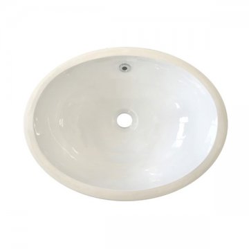 Rockwell Oval Undermount Basin 450 x 320mm in Snowdrop White