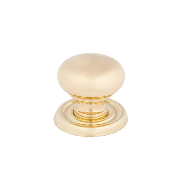 ARMAC MARTIN - 4 x Cotswold bun cabinet knobs 32mm in Polished Brass Unlacquered C739