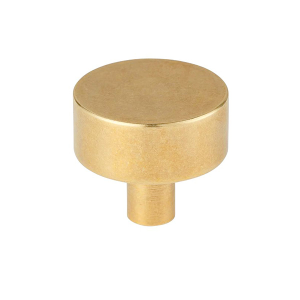 ARMAC MARTIN - 4 x Mix Plain 32mm knobs in Satin Brass Satin Lacquered C745