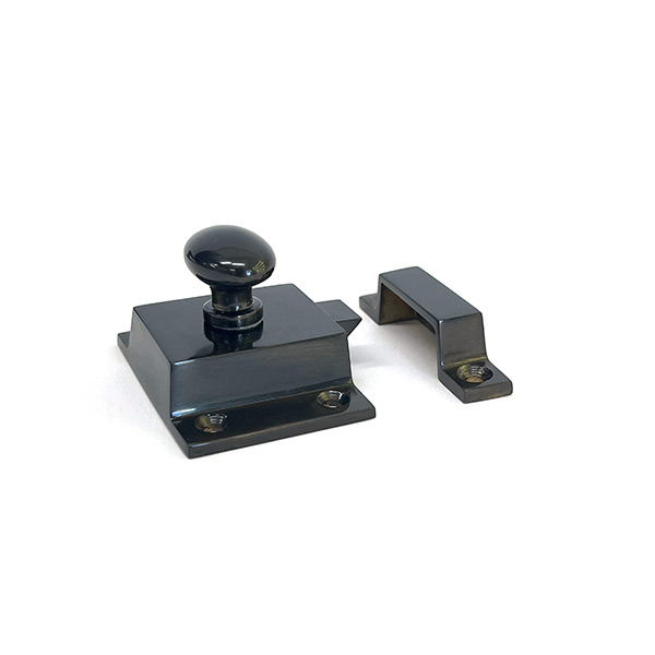 Armac Martin - 2 x Cotswold Kitchen Cupboard Box Style Latches in American Bronze Gloss Lacquered C567