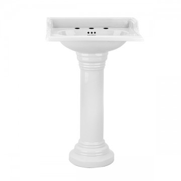 Perrin & Rowe - Victorian 630mm basin with pedestal C712